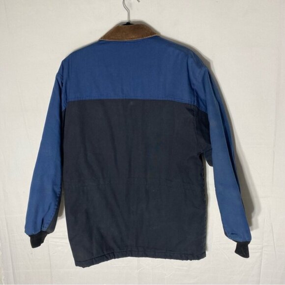 Vintage Canyon Guide Outfitters Black Blue Jacket Coat S - Picture 2 of 16